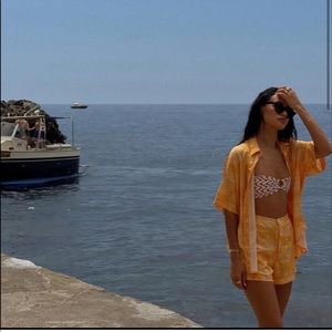 Aro swim Ellie shorts and Moe dad top Bandana print M